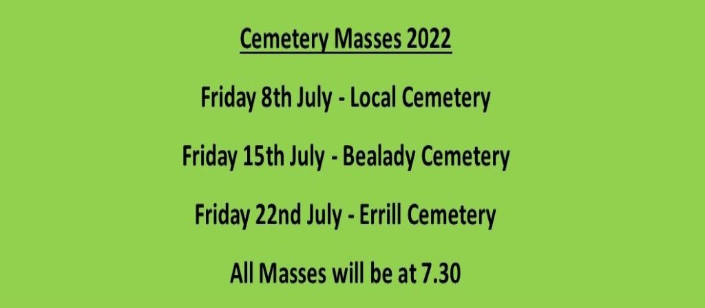Cemetery Masses 2022